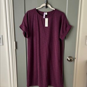 Alya Francesca’s  Plum T-Shirt Dress Women’s Large New!